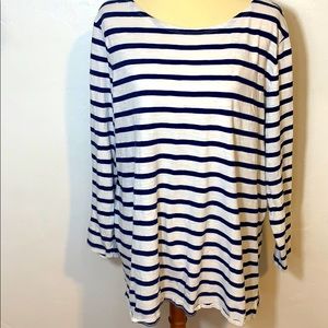 Old Navy Striped Blue & White Top